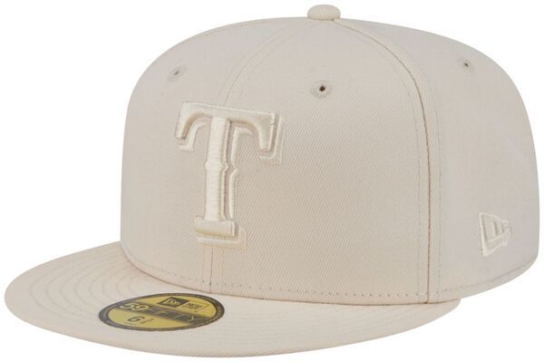 【送料無料】 ニューエラ メンズ 帽子 アクセサリー New Era Adult Texas Rangers Cream Color Pack 59Fifty Fitted Hat NoColor