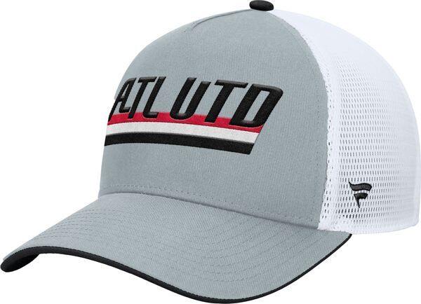 【送料無料】 ファナティクス メンズ 帽子 アクセサリー MLS Adult Atlanta United Gray Wordmark Adjustable Trucker Hat NoColor