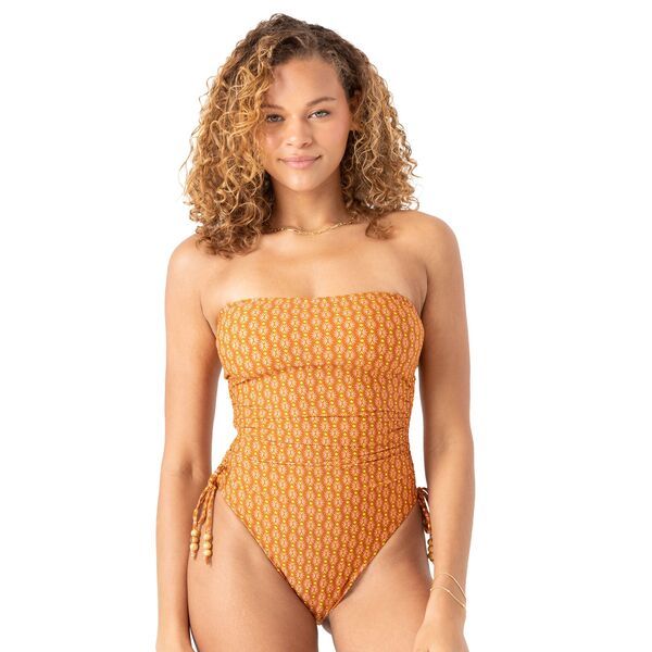 【送料無料】 ロキシー レディース シャツ トップス Roxy Womens Ray of Sunshine One Piece Swimsuit Rust