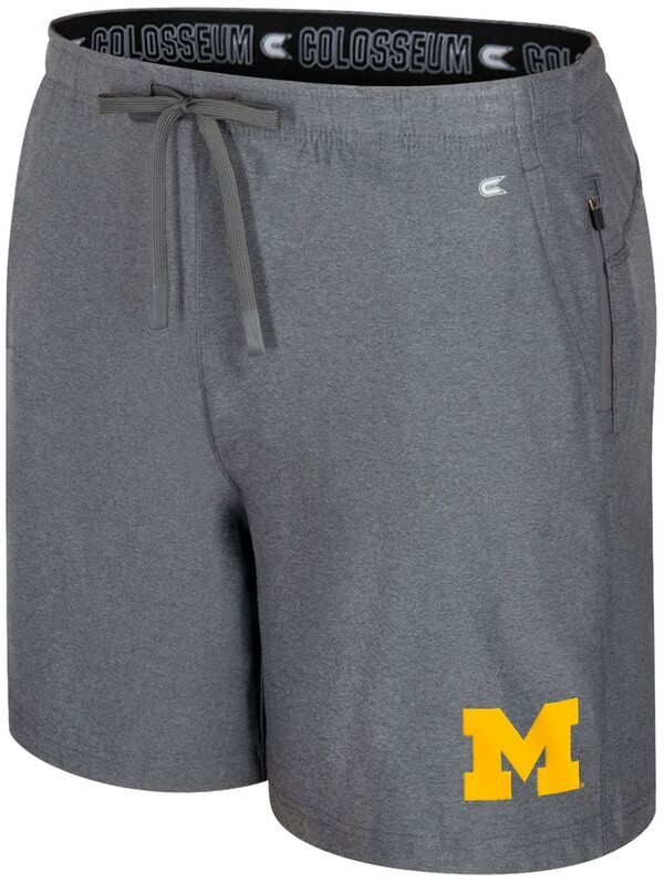 【送料無料】 コロシアム メンズ ハーフパンツ・ショーツ ボトムス Colosseum Mens Michigan Wolverines Charcoal Gurney Shorts NoColor