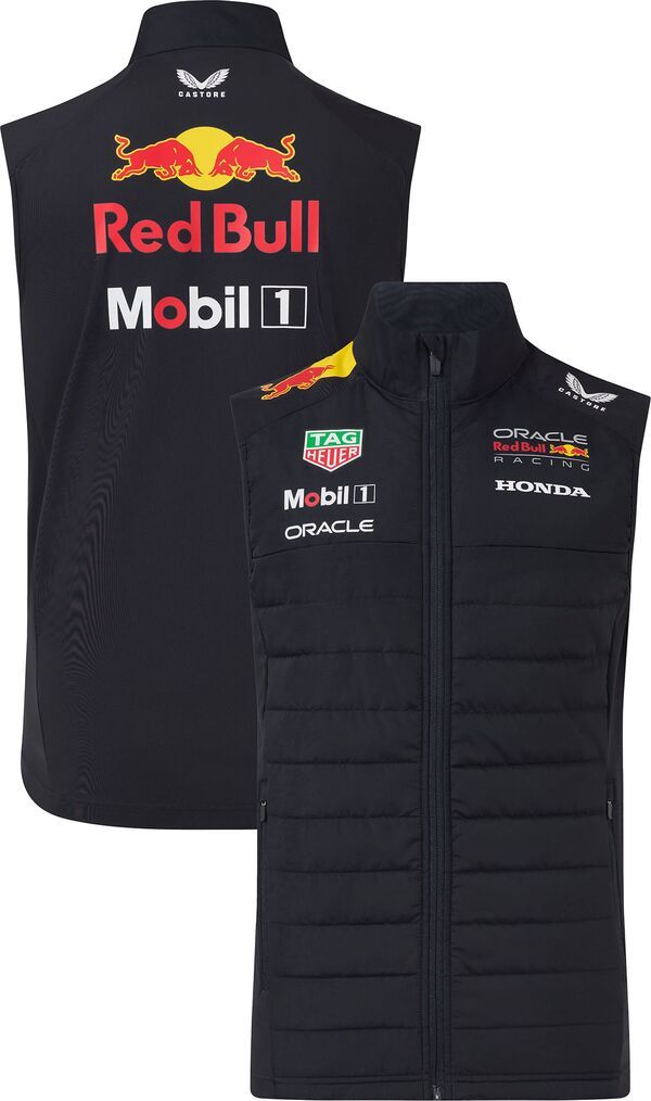 【送料無料】 カストル メンズ Tシャツ トップス Castore Mens Formula 1 Red Bull Racing Navy Hybrid Vest NoColor