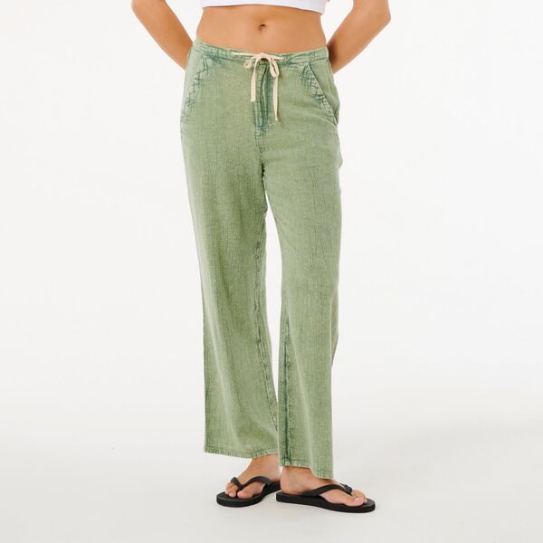 【送料無料】 リップカール レディース カジュアルパンツ ボトムス Rip Curl Womens Classic Surf Wide Leg Pant Sage