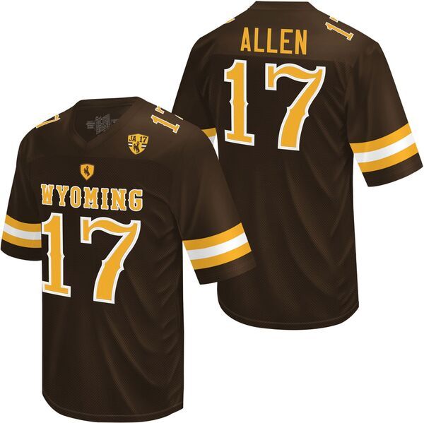 【送料無料】 レトロブランド メンズ シャツ トップス Retro Brand Mens Wyoming Cowboys Josh Allen 17 Brown Jersey NoColor 27,594円