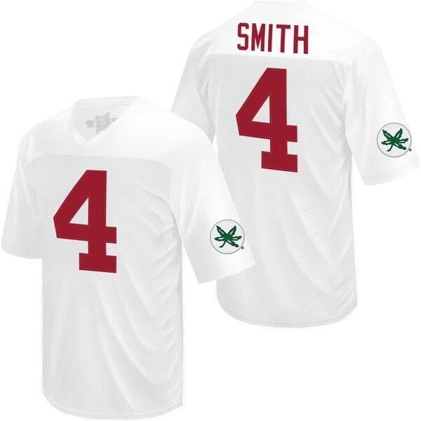 【送料無料】 レトロブランド メンズ シャツ トップス Retro Brand Mens Ohio State Buckeyes Jeremiah Smith 4 White Jersey NoColor