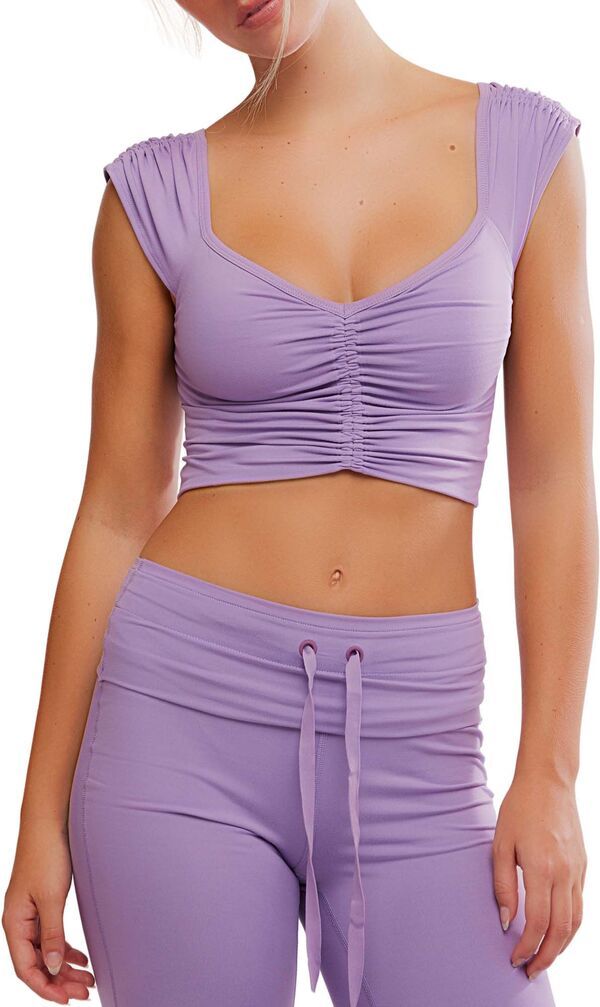 【送料無料】 フリーピープル レディース シャツ トップス FP Movement Womens Breathe Deeper Crop Tank Gem