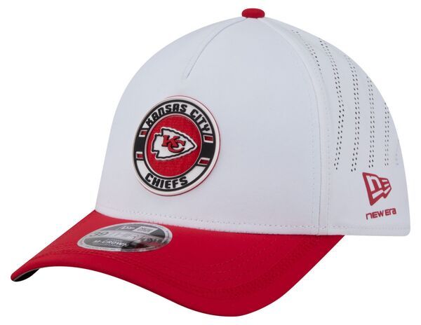【送料無料】 ニューエラ レディース 帽子 アクセサリー New Era Adult Kansas City Chiefs White AFrame Patch 39Thirty Stretch Fit Hat NoColor