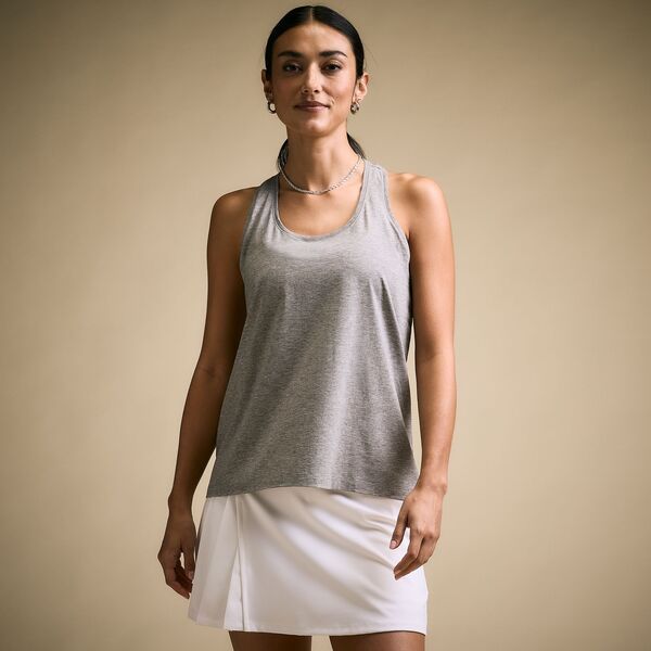 【送料無料】 キャリー レディース シャツ トップス CALIA Womens Thrive Scoop Tank Mid Grey Heather