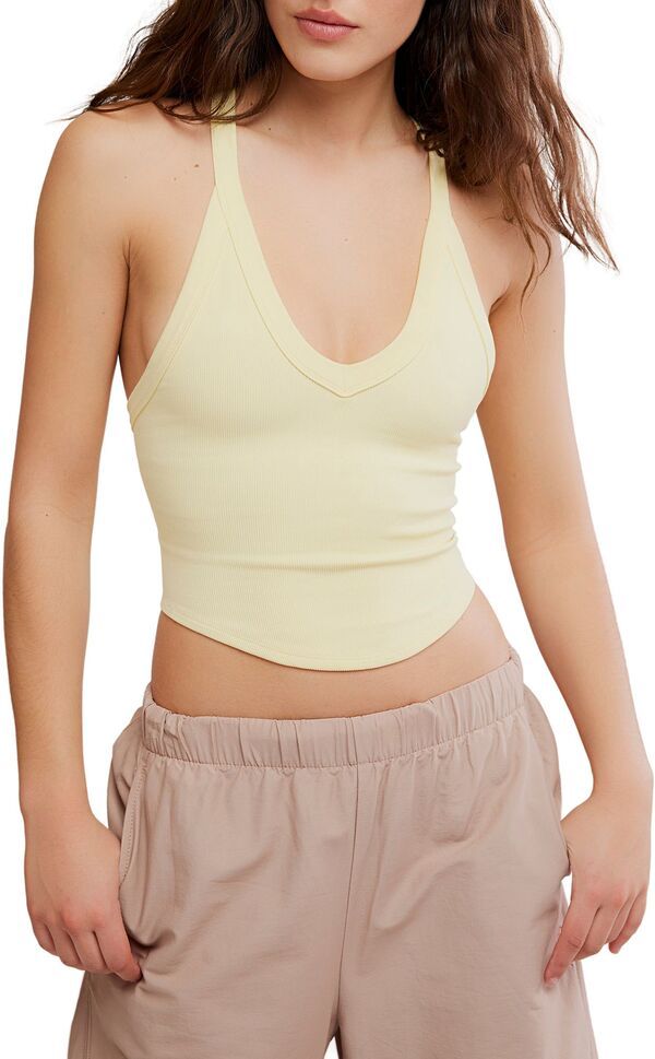 【送料無料】 フリーピープル レディース シャツ トップス FP Movement Womens All Clear V Neck Cami Sunlit Yellow