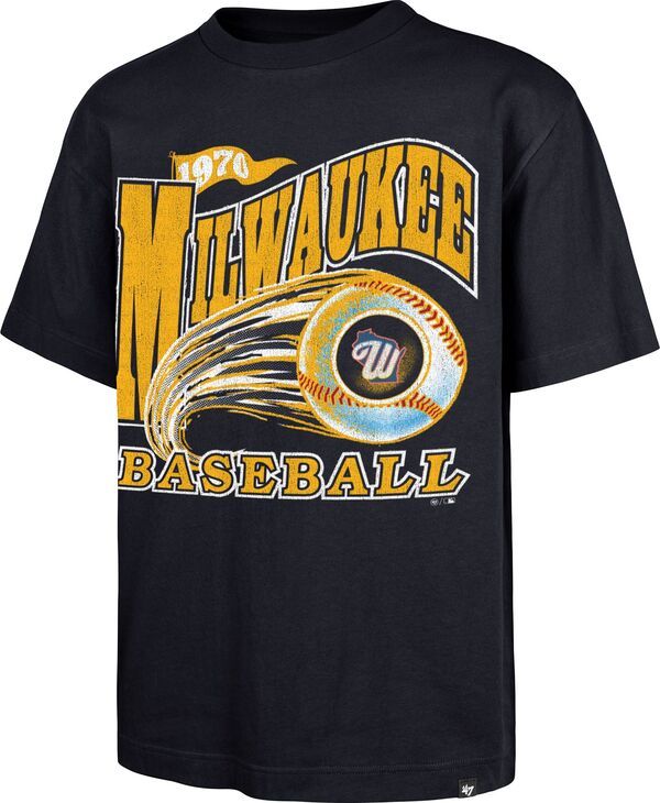 【送料無料】 フォーティーセブン メンズ Tシャツ トップス 47 Mens Milwaukee Brewers 2026 City Connect Foundation TShirt NoColor