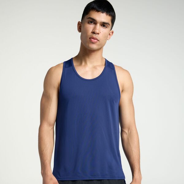 【送料無料】 DSG メンズ シャツ トップス DSG Mens Stride Run Singlet University Navy