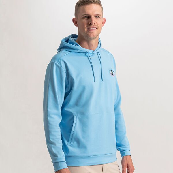 【送料無料】 フットジョイ メンズ ジャケット・ブルゾン アウター FootJoy Mens 2026 US Open Texture Golf Hoodie Light Blue