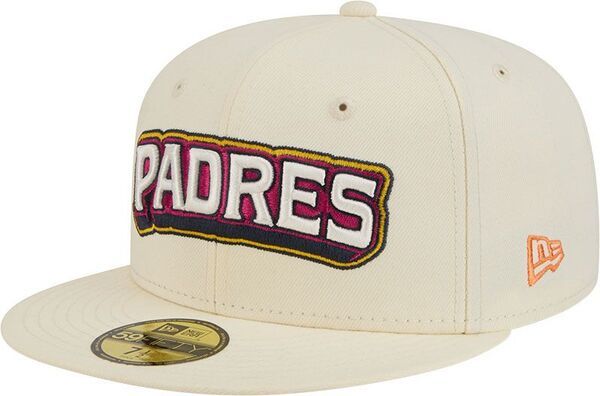 【送料無料】 ニューエラ レディース 帽子 アクセサリー New Era Adult San Diego Padres White Fan Pack 59Fifty Fitted Hat NoColor