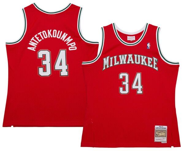 【送料無料】 ミッチェルネス レディース シャツ トップス Mitchell Ness Adult Milwaukee Bucks Giannis Antetokounmpo 34 2014 Alternative Jersey NoColor