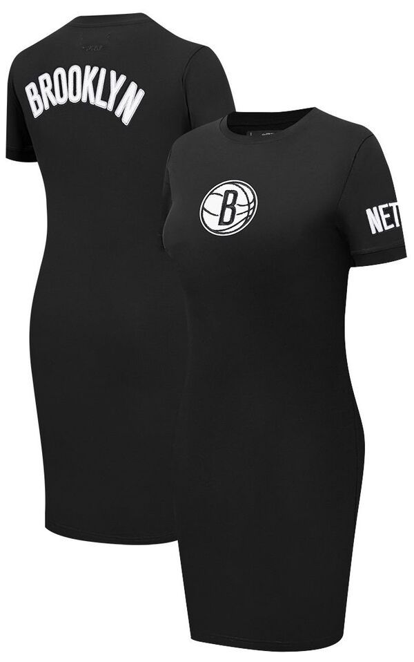 【送料無料】 プロスタンダード レディース ワンピース トップス Pro Standard Womens Brooklyn Nets Black Classic Bodycon Dress NoColor