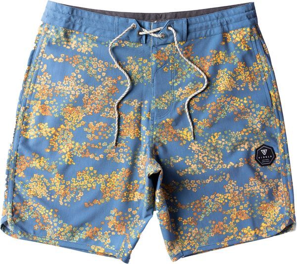 【送料無料】 ヴィスラ メンズ ハーフパンツ・ショーツ ボトムス Vissla Mens Botanica 185 Boardshorts Dark Denim