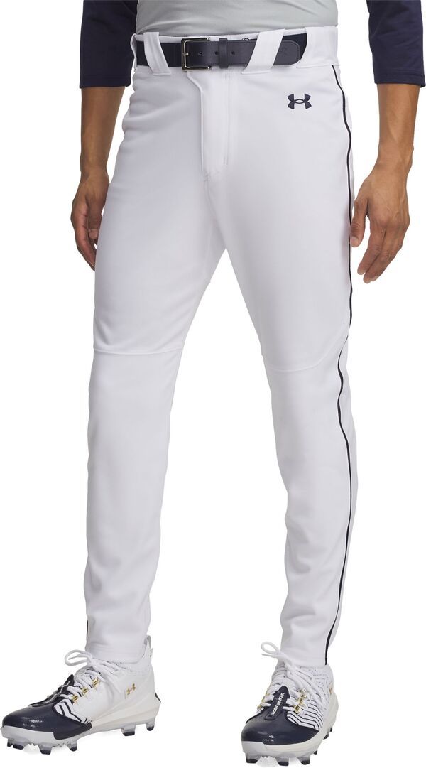 【送料無料】 アンダーアーマー メンズ カジュアルパンツ ボトムス Under Armour Mens Utility Pro Tapered Piped Baseball Pants WhiteNavy