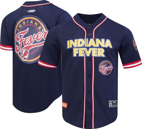 【送料無料】 プロスタンダード メンズ シャツ トップス Pro Standard Mens Indiana Fever Mesh Navy ButtonDown Jersey NoColor