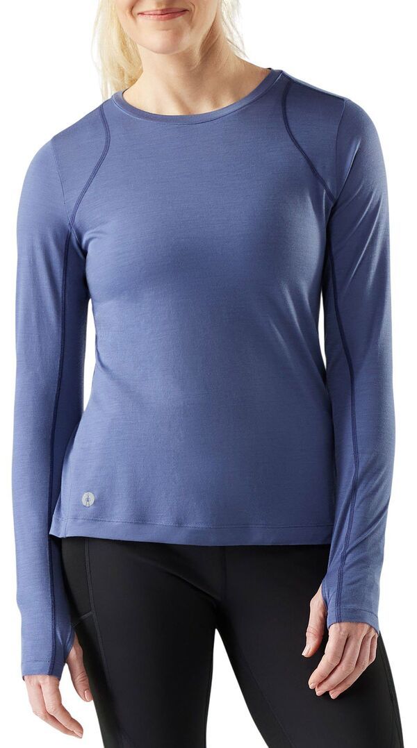 【送料無料】 スマートウール レディース シャツ トップス SmartWool Womens Active Long Sleeve Shirt Nightfall Blue