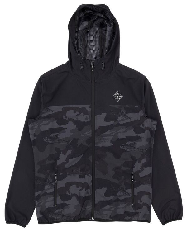 【送料無料】 ソルティークルー メンズ ジャケット・ブルゾン アウター Salty Crew Mens Stowaway Jacket Black Camo