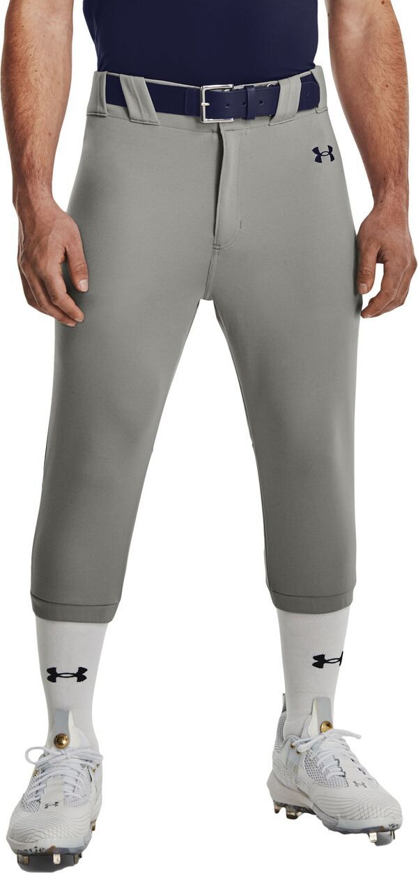 【送料無料】 アンダーアーマー メンズ カジュアルパンツ ボトムス Under Armour Mens Gameday Vanish Piped Knicker Baseball Pants Baseball GreyNavy