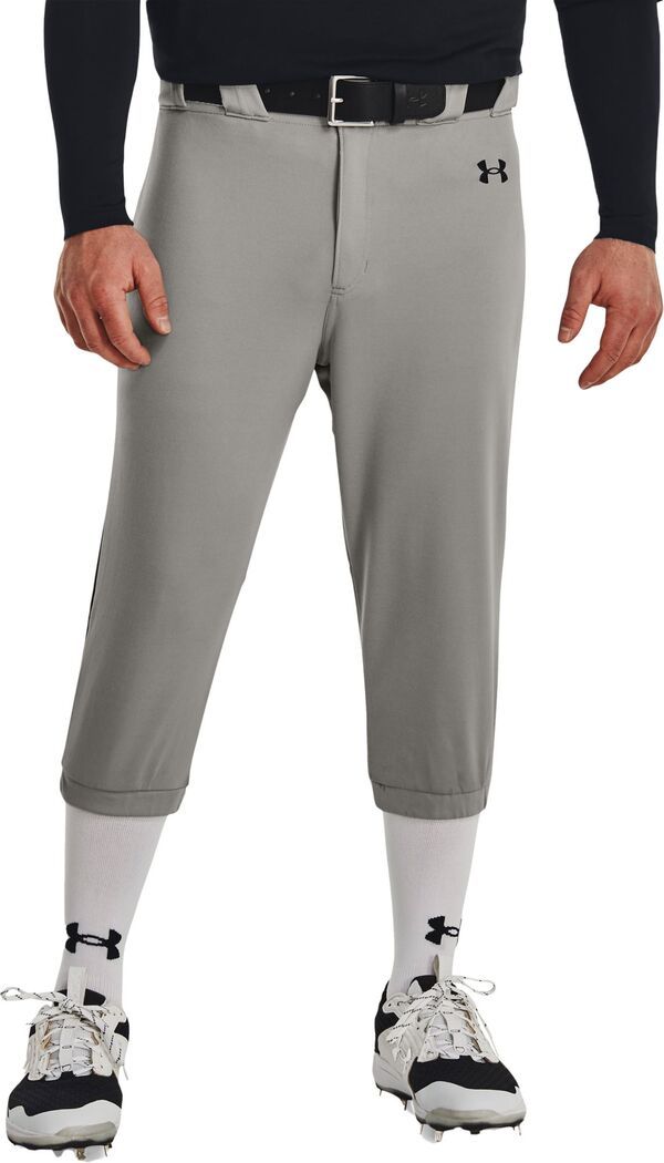 【送料無料】 アンダーアーマー メンズ カジュアルパンツ ボトムス Under Armour Mens Gameday Vanish Piped Knicker Baseball Pants Baseball GrayBlack
