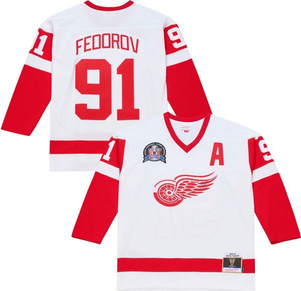 【送料無料】 ミッチェルネス メンズ シャツ トップス Mitchell Ness Mens Detroit Red Wings Sergei Fedorov 91 White 1996 Vintage Jersey NoColor 43,420円