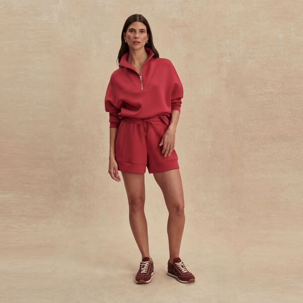【送料無料】 バーレイ レディース カジュアルパンツ ボトムス Varley Womens Atrium High Rise Short Rich Raspberry