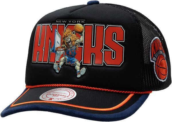 【送料無料】 ミッチェルネス レディース 帽子 アクセサリー Mitchell Ness Adult New York Knicks Black LRG Trucker Hat NoColor