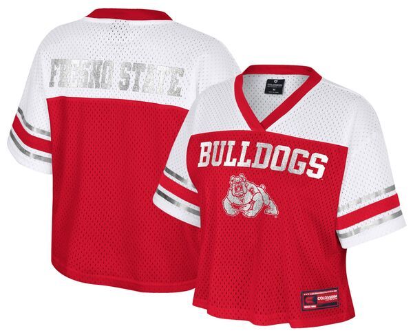 【送料無料】 コロシアム レディース シャツ トップス Colosseum Womens Fresno State Bulldogs Red Posh Jersey NoColor