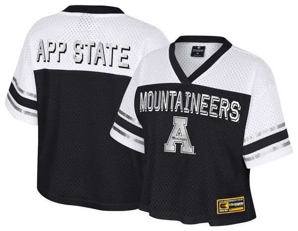 【送料無料】 コロシアム レディース シャツ トップス Colosseum Womens Appalachian State Mountaineers Black Posh Jersey NoColor