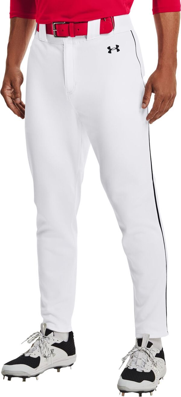 【送料無料】 アンダーアーマー メンズ カジュアルパンツ ボトムス Under Armour Mens Gameday Vanish Piped Baseball Pants WhiteBlack