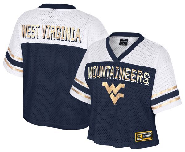 【送料無料】 コロシアム レディース シャツ トップス Colosseum Womens West Virginia Mountaineers NAVY Posh Jersey NoColor