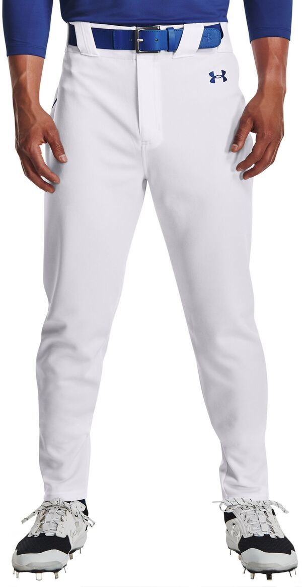 【送料無料】 アンダーアーマー メンズ カジュアルパンツ ボトムス Under Armour Mens Gameday Vanish Piped Baseball Pants WhiteRoyal