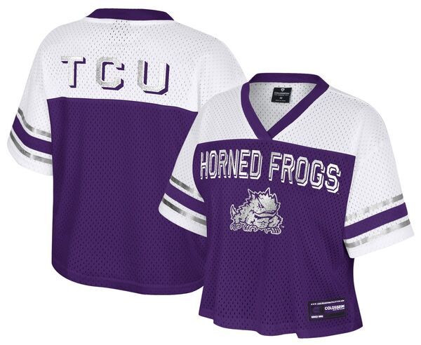 【送料無料】 コロシアム レディース シャツ トップス Colosseum Womens TCU Horned Frogs Purple Posh Jersey NoColor