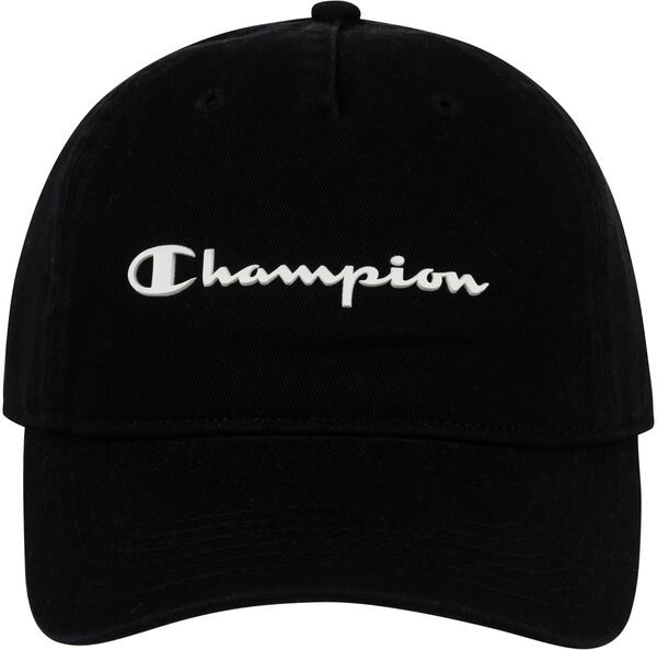 【送料無料】 チャンピオン レディース 帽子 アクセサリー Champion Womens Script Dad Adjustable Hat BlackWhite