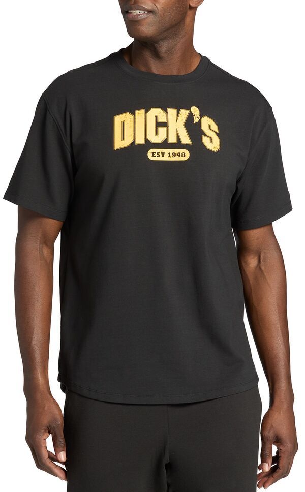 【送料無料】 DSG メンズ Tシャツ トップス DICKs Heritage Shop Performance Cotton TShirt Blk Gold Heritage Rpm