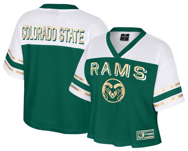 【送料無料】 コロシアム レディース シャツ トップス Colosseum Womens Colorado State Rams Green Posh Jersey NoColor
