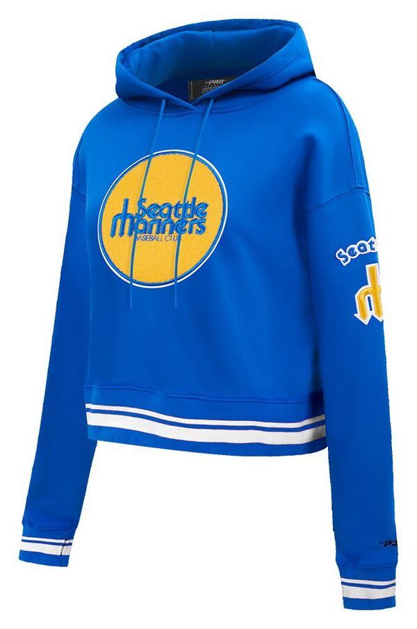 【送料無料】 プロスタンダード レディース パーカー・スウェット アウター Pro Standard Womens Seattle Mariners Retro Cropped Fleece Hoodie Royal