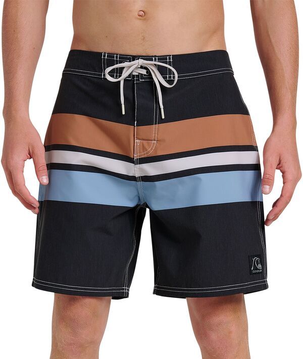 【送料無料】 クイックシルバー メンズ ハーフパンツ・ショーツ ボトムス Quiksilver Mens Original Straight Leg 18 Boardshorts Black