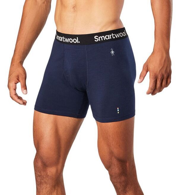 【送料無料】 スマートウール メンズ シャツ トップス Smartwool Mens Merino Boxed Boxer Brief Deep Navy