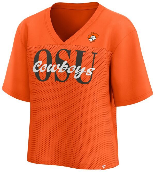 【送料無料】 ファナティクス レディース シャツ トップス NCAA Womens Oklahoma State Cowboys Orange Fashion Football Jersey NoColor
