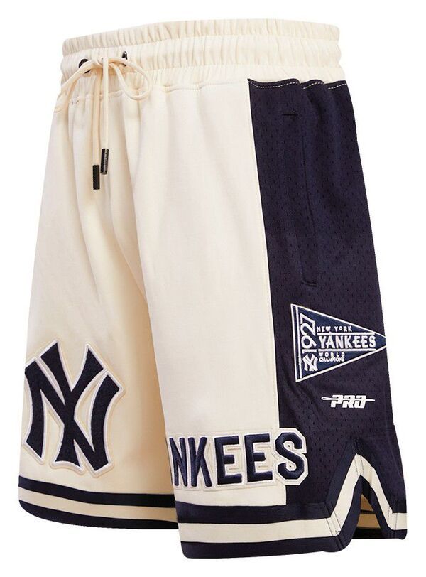 【送料無料】 プロスタンダード メンズ ハーフパンツ・ショーツ ボトムス Pro Standard Mens New York Yankees Retro Double Knit 20 Shorts Cream