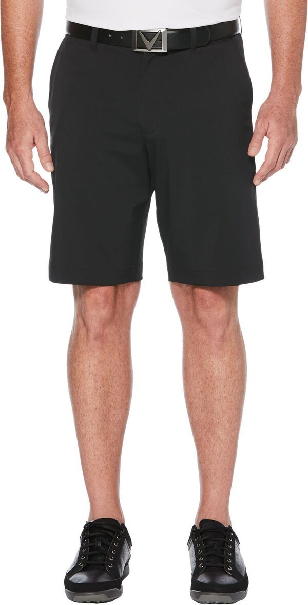 【送料無料】 キャラウェイ メンズ ハーフパンツ・ショーツ ボトムス Callaway Mens Classic 9 Golf Shorts Caviar