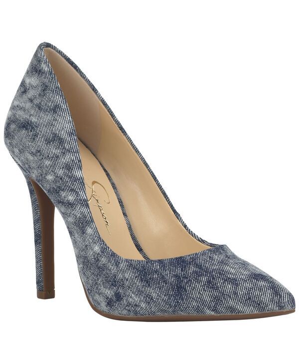 ジェシカシンプソン レディース シューズ パンプス ヒール Jessica Simpson Womens Cassani Pointed Toe Higheel Pumpshadow Blue Denim デニム