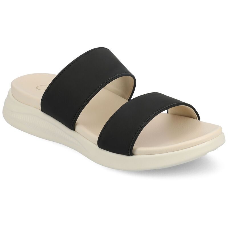 ジャーニー レディース シューズ サンダル Journee Womens JanislipOn Sandals Black ブラック