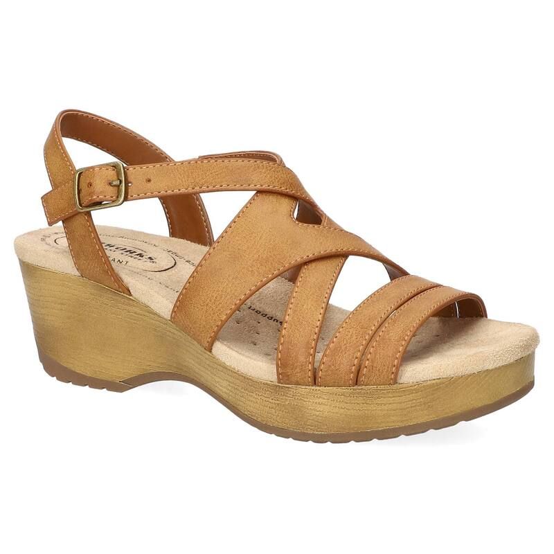 イージーストリート レディース シューズ サンダル Easy Street Rosella WomenslipResistant Sandals Honey