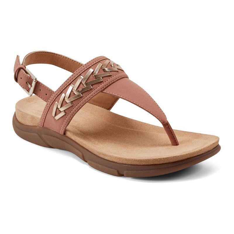 イージースピリット レディース シューズ サンダル Easy Spirit Monte Womenslingback Thong Sandals Rose