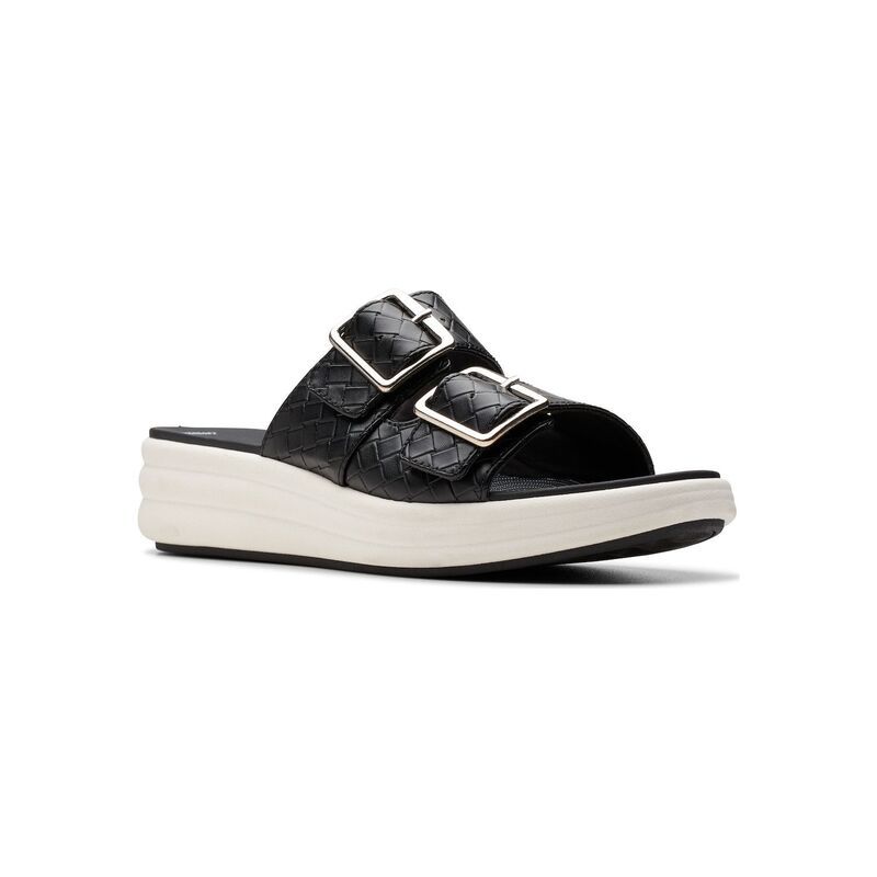 クラークス レディース シューズ サンダル Clarks Cloudsteppers Drift Womens Buckle Sandals Black ブラック