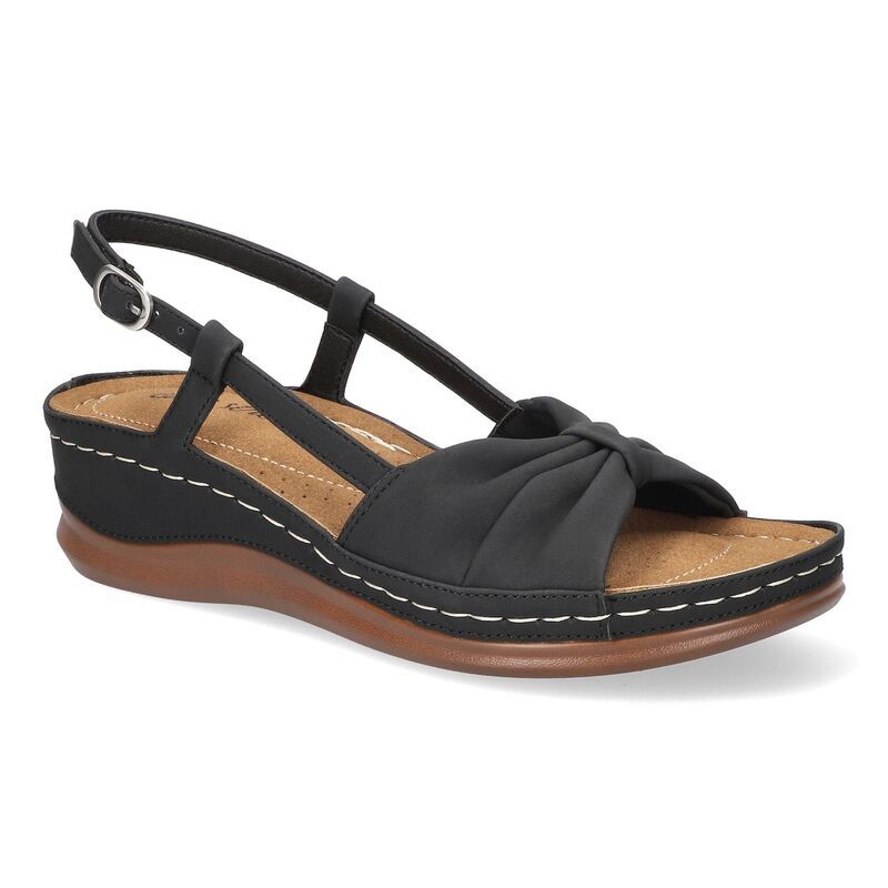 イージーストリート レディース シューズ サンダル Easy Street Jupiter Womenslingback Comfort Sandals Black ブラック