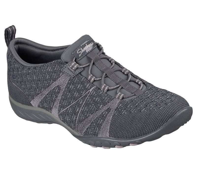 スケッチャーズ レディース シューズ スニーカー リラックスフィット ニット Skechers Relaxed Fit Breatheasy SereKnity Womenshoes Charcoal チャコール